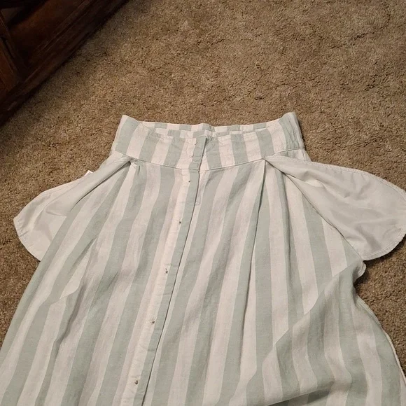 A New Day Striped Button-Down Skirt - Picture 4 of 12
